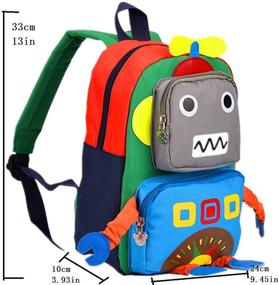 img 3 attached to Backpack Kindergarten Cartoon Schoolbag Airplane Backpacks