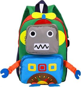 img 4 attached to Backpack Kindergarten Cartoon Schoolbag Airplane Backpacks