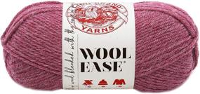 img 4 attached to Lion Brand Yarn 620-139 Wool-Ease Yarn, Dark Rose Heather - Ideal for One-Size Crafts