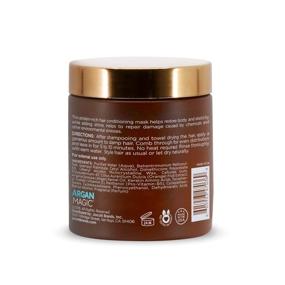 img 3 attached to 🧴 Argan Magic Restorative Hair Mask: Protein-Rich Conditioning Solution, USA-made, Paraben & Cruelty-Free (8 oz)