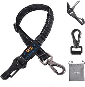 img 4 attached to 🐶 PYJR 3-in-1 Adjustable Dog Car Seatbelt Harness: Safe and Convenient Travel Solution for Your Pet