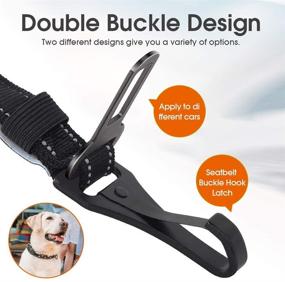 img 3 attached to 🐶 PYJR 3-in-1 Adjustable Dog Car Seatbelt Harness: Safe and Convenient Travel Solution for Your Pet