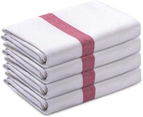 img 4 attached to ShinYear Kitchen Cleaning Towels 100 Cotton Red