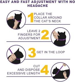 img 1 attached to 🐾 ZEN PANTHER Calming Collar for Cats – Pheromone Cat Calm Collar - Lavender Scented Anxiety Relief Collar - Stress Reduction – Adjustable 15” Relaxing Collar for Kittens – Minimize Aggression and Anxiety