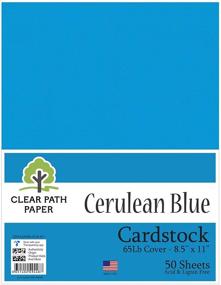 img 3 attached to 💙 Cerulean Blue Cardstock Cover Sheets: Vibrant and Durable Covers for All Your Projects