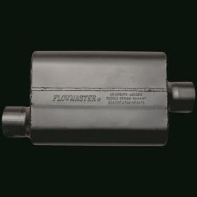 img 2 attached to Flowmaster 942546 Super 44 Muffler - Aggressive Sound, Black - 2.50 Offset IN/2.50 Center OUT