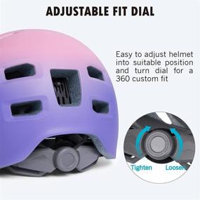 img 2 attached to 🛹 PATHLANE Skateboard Bike Helmet: Certified Safety Helmet for Kids, Youth, and Adults - Adjustable Dial for Bicycle, Skateboarding, Scooter, Skating
