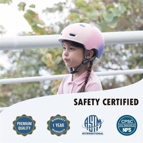 img 3 attached to 🛹 PATHLANE Skateboard Bike Helmet: Certified Safety Helmet for Kids, Youth, and Adults - Adjustable Dial for Bicycle, Skateboarding, Scooter, Skating