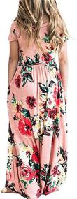 img 3 attached to 🌸 YIJODM Flower Printed Pockets: Trendy Girls' Holiday Clothing