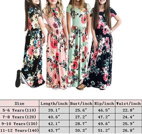 img 1 attached to 🌸 YIJODM Flower Printed Pockets: Trendy Girls' Holiday Clothing