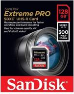 sandisk 128gb sdxc sd extreme pro memory card + 4k v30 for sony alpha camera + everything but stromboli tm 3.0 card reader logo