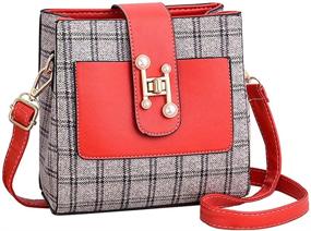 img 4 attached to 👜 Premium Off White Women's Leather Crossbody Shoulder Handbags & Wallets by Bestsent