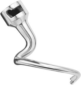 img 4 attached to 🍞 Stainless Steel K45DH Dough Hook Replacement for KitchenAid Stand Mixer - Aikeec Compatible with K45 K45SS KSM75 KSM90 KSM95 KSM100 KSM103 KSM110 KSM150 Models