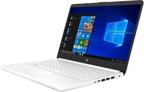 img 2 attached to 💻 2021 Latest HP Stream 14-inch White HD Laptop with Intel N4020, 4GB RAM, 128GB Storage (64GB eMMC+64GB Micro SD), WiFi, Webcam, Bluetooth, Windows 10 S, 1-Year Office 365 Personal, Allyflex MP