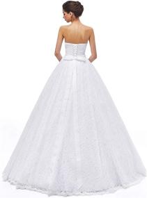 img 2 attached to Beautyprom Womens Sweetheart Wedding Dresses Women's Clothing