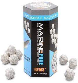 img 3 attached to CerMedia MarinePure Biofilter Media Gems - 90g, Tan (905002)