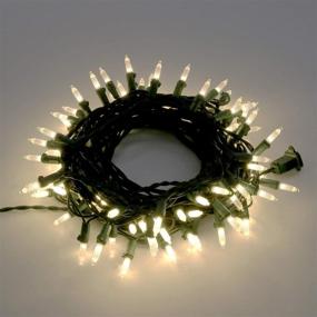 img 3 attached to 🎄 Philips 100 LED Warm White Faceted Mini Christmas Lights - Indoor/Outdoor UL Listed String Lights for Christmas Tree - 35.33' Total Length with 4" Bulb Spacing