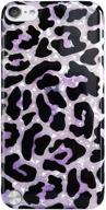 j.west leopard cheetah print ipod touch 7/6/5 case - lavender soft bumper cover logo