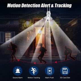 img 2 attached to Boavision Outdoor Wireless WiFi Camera: 360° View, Motion Detection, Auto Tracking, Two Way Talk, HD 1080P, Full Color Night Vision