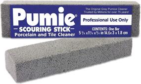 img 3 attached to 🧽 United States Pumice Co PUMIE Heavy Duty Scouring Sticks, JAN-12 | Institutional Pack of 12 Bars | Cleans Porcelain, Ceramic Tile, Concrete Masonry and Iron