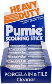 img 1 attached to 🧽 United States Pumice Co PUMIE Heavy Duty Scouring Sticks, JAN-12 | Institutional Pack of 12 Bars | Cleans Porcelain, Ceramic Tile, Concrete Masonry and Iron