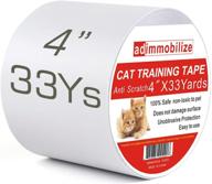 🐾 adimmobilize cat scratch deterrent tape - protect your furniture with 100% transparent clear anti-scratch training tape - removable, residue-free & non-toxic solution logo