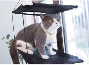 img 2 attached to SUPFAKE Cat Window Hammock Seat - Premium Cat Window Perch Bed with Powerful 🐱 Suction Cups - Breathable & Washable Mesh - Sturdy Frame - Supports up to 22 lbs