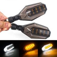 🏍️ улучшите свой мотоцикл с универсальными мотоциклетными светодиодными указателями поворота evomosa 10 мм: идеальные передние и задние указатели для harley yamaha suzuki. логотип