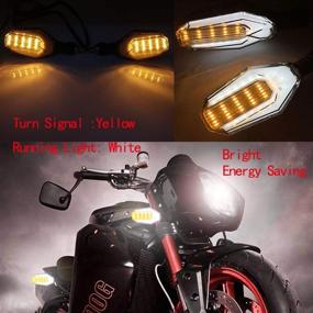 img 1 attached to 🏍️ Улучшите свой мотоцикл с универсальными мотоциклетными светодиодными указателями поворота evomosa 10 мм: идеальные передние и задние указатели для Harley Yamaha Suzuki.