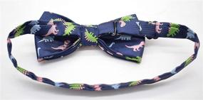 img 1 attached to Handmade Pre-Tied Patterned Bow Ties for Kids by Carahere