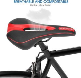 img 1 attached to 🚴 FORTOP Ergonomic Bike Seat: Ultimate Comfort for Men and Women with Mountain Bikes, Road Bikes, and Universal Riding