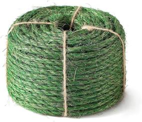 img 1 attached to 🐱 JSPYFITS Cat Natural Sisal Rope 7mm: Premium Durable Unoiled Twine for Repairing, Recovering or DIY Scratchers. 100% Twisted Thicker Fiber Hemp Rope for Cat Trees and Towers