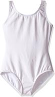 capezio classic high-neck tank leotard for girls logo