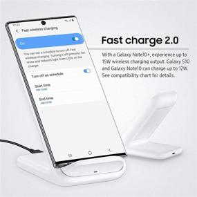 img 2 attached to ⚡ Беспроводная зарядка Samsung Fast Charge 2.0 2019 года (белый) - официальное устройство с поддержкой быстрой зарядки мощностью 15 Вт.