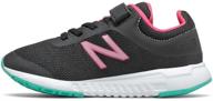 👟 new balance kids 455v2 hook and loop running shoe logo