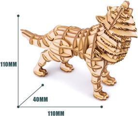 img 3 attached to 🐾 Rolife Animal Figure Assembly Kit: Home Decoration & Educational Puzzle