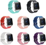 📟 gincoband 8pcs fitbit blaze bands replacement - no tracker large small women - smart watch логотип