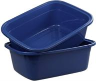 🧼 18 quart saedy plastic dishpan washing basin - pack of 2 logo