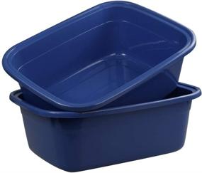 img 4 attached to 🧼 18 Quart Saedy Plastic Dishpan Washing Basin - Pack of 2