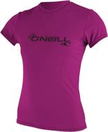 o'neill women's basic skins upf 50+ short sleeve sun shirt - enhanced for seo logo