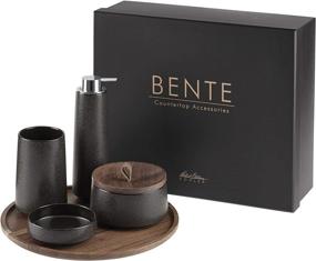 img 3 attached to 🛁 Kohler K-29590-TB2-HB1 Bente Bathroom Accessories Set, 5-Piece, in Shagreen Ebony Pearl