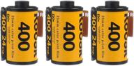 📸 kodak ultramax 400 35mm film (3-pack) - 135-24 exp gold color print gc24 logo