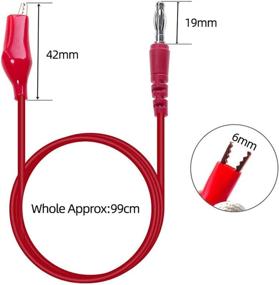 img 1 attached to 🚗 CHPOWER Car Repair Test Leads Set: 20PCS Banana Plug to Copper Alligator Clip with Back Probe Pin Probes - Ideal for Automotive Testing and Car Repairing, 5 Colors Included