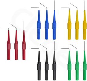 img 2 attached to 🚗 CHPOWER Car Repair Test Leads Set: 20PCS Banana Plug to Copper Alligator Clip with Back Probe Pin Probes - Ideal for Automotive Testing and Car Repairing, 5 Colors Included