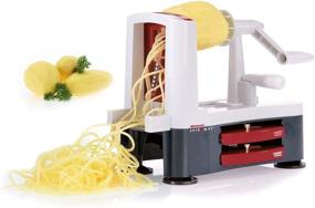 img 2 attached to 🥒 Westmark Stainless Steel Tri-Blade Spiral Vegetable Slicer Spiralizer