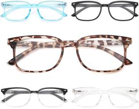 img 4 attached to 👓 5 Pack Blue Light Blocking Reading Glasses by NOVIVON - Readers for Women/Men