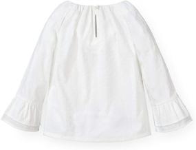 img 3 attached to 👚 SEO-Optimized: Hope &amp; Henry Girls' Ruffled Sleeve Top