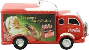 img 3 attached to 🚚 Coca-Cola Truck with Silver Wreath: Festive Christmas Ornament by Kurt Adler