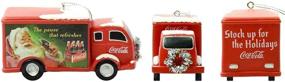 img 2 attached to 🚚 Coca-Cola Truck with Silver Wreath: Festive Christmas Ornament by Kurt Adler