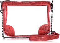 👛 clarity handbags clear stadium approved purse - lola - transparent crossbody purses - pvc vinyl handbag for women - improved seo logo